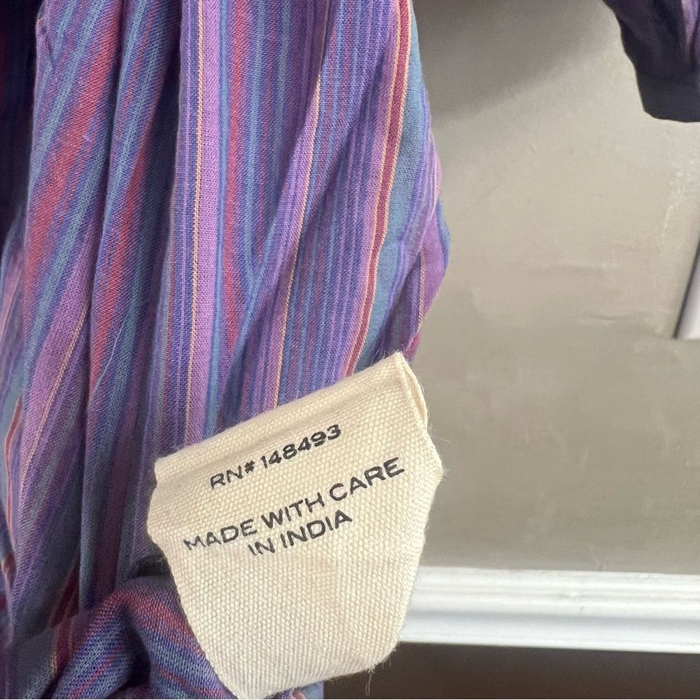 Doen Joan Dress Purple Isla Stripe - Picture 7 of 10
